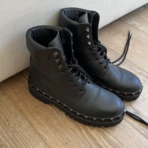 Valentino rock stud  Studded women’s combat Boots